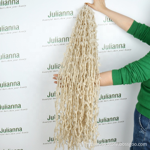 Julianna pre looped crochet hair distressed faux locs crochet hair braid distressed locs ombre locs hair